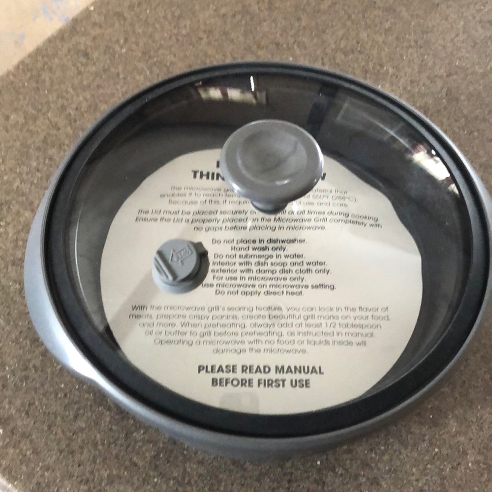 New in box microwave grill manual missing